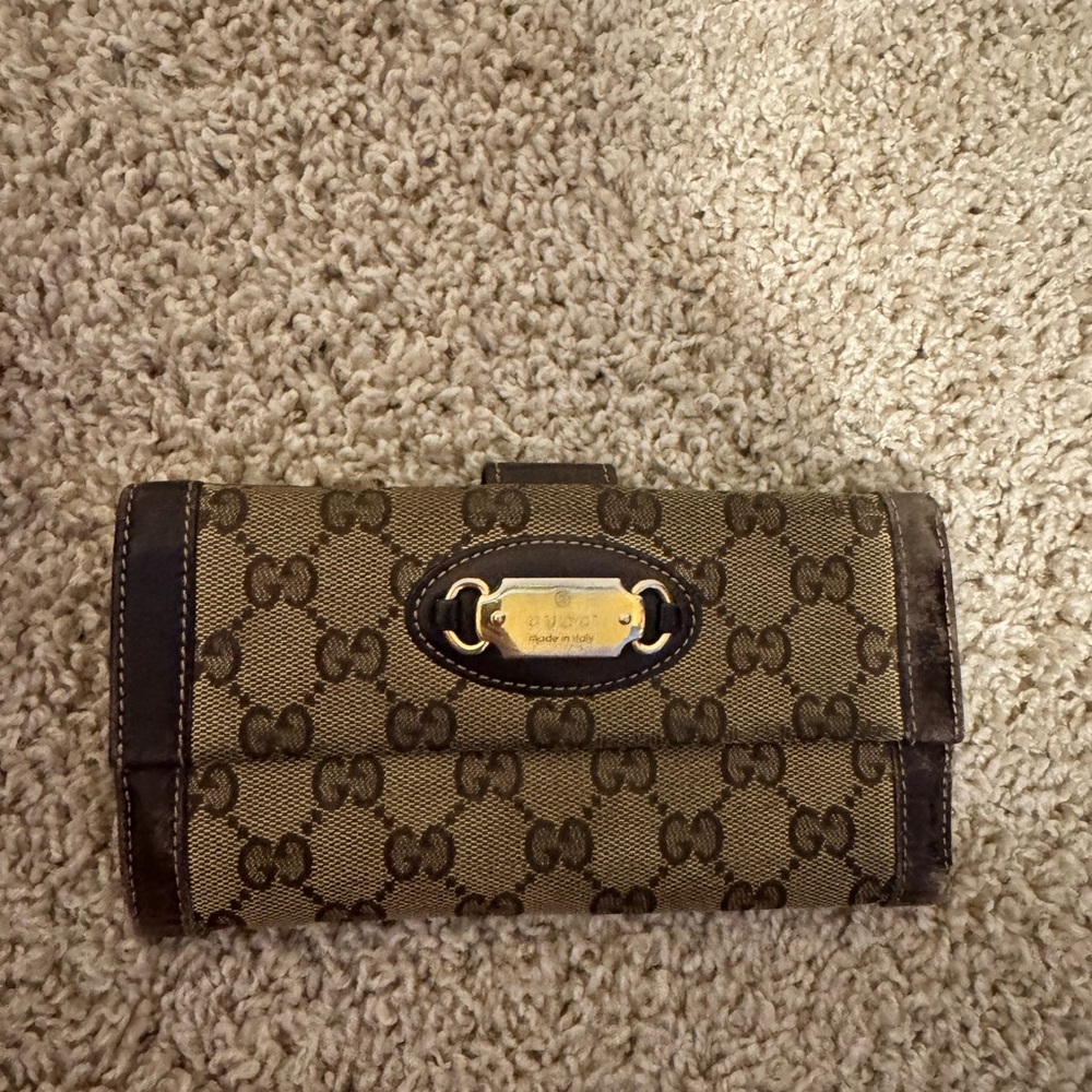 Authentic Pre-Loved Gucci Designer Brown Wallet